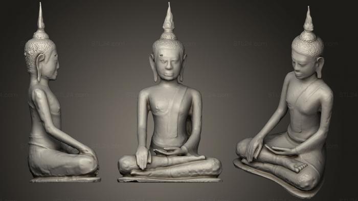 Статуэтки Будда (Будда 15, STKBD_0116) 3D модель для ЧПУ станка